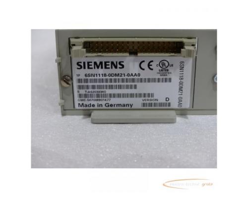 Siemens 6SN1118-0DM21-0AA0 Regelungseinschub Version D - Bild 2