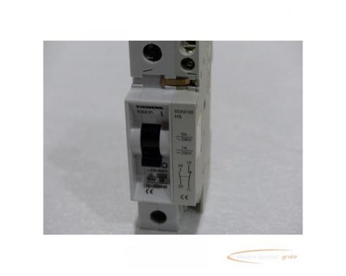 Siemens 5SX21 C1 Leistungsschutzschalter 230/400V + 5SX9100 HS Hilfsschalter - Bild 3