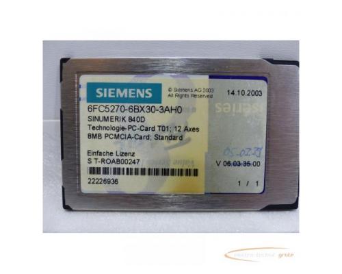 Siemens 6FC5270-6BX30-3AH0 Sinumerik 840D Technologie PC-Card SN:T-ROAB00247 - Bild 3