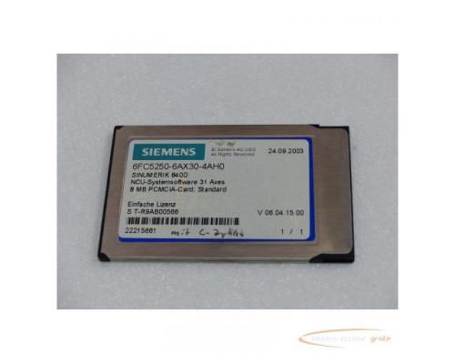 Siemens 6FC5250-6AX30-4AH0 NCU-Systemsoftware 8 MB PCMCIA-Card SN:T-R9AB00566 - Bild 3