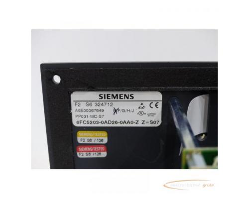 Siemens 6FC5203-0AD26-0AA0-Z Maschinensteuertafel E Stand E SN:324712 - Bild 3