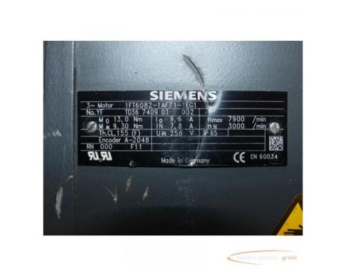 Siemens 1FT6082-1AF71-1EG1 Synchronservomotor SN:YFTD36740901002 - Bild 4