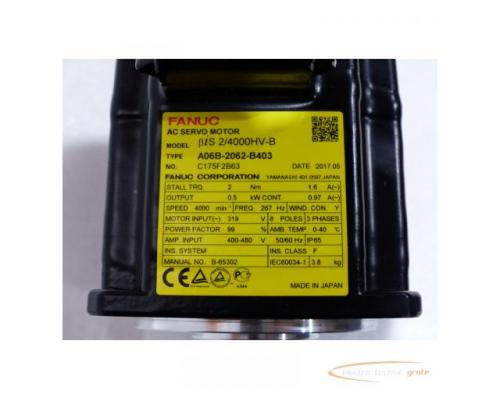 Fanuc A06B-2062-B403 AC Servo Motor SN:C175F2B63 - Bild 5