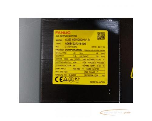 Fanuc A06B-2273-B100 AC- Servo Motor SN:C179V33B0 - Bild 5