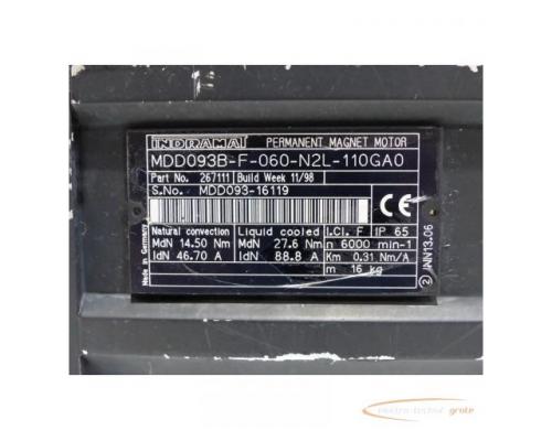 Indramat MDD093B-F-060-N2L-110GA0 Permanent Magnet Motor SN:MDD093-16119 - Bild 4