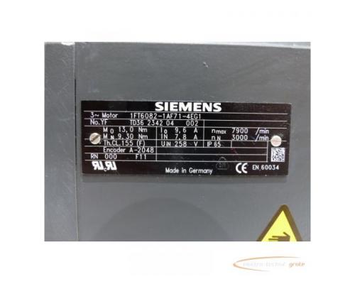 Siemens 1FT6082-1AF71-4EG1 Synchronservomotor SN:YFTD36234204002 - Bild 4