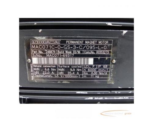 Indramat MAC071C-0-GS-3-C / 095-L-0 Permanent Magnet Motor SN MAC071-69317 - Bild 4