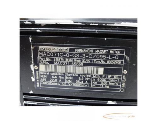 Indramat MAC071C-0-GS-3-C / 095-L-0 Permanent Magnet Motor SN MAC071-65669 - Bild 4