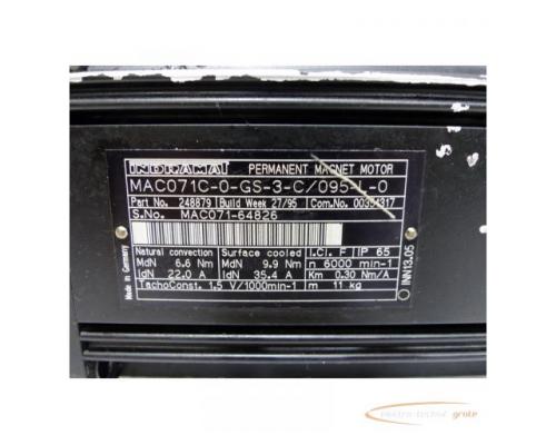 Indramat MAC071C-0-GS-3-C / 095-L-0 Permanent Magnet Motor SN: MAC071-64826 - Bild 4