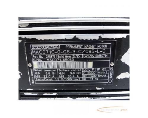 Indramat MAC071C-0-GS-3-C / 095-L-0 Permanent Magnet Motor SN: MAC071-65060 - Bild 4