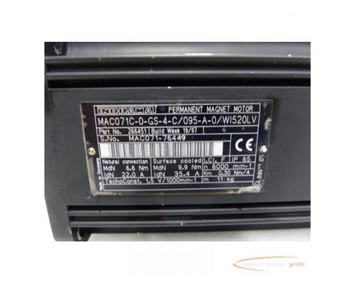 Indramat MAC071C-0-GS-4-C / 095-A-0 / WI520LV Permanent Magnet Motor SN: 76449 - Bild 4