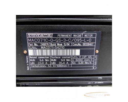Indramat MAC071C-0-GS-3-C / 095-L-0 Permant Magnet Motor SN MAC071-54210 - Bild 4