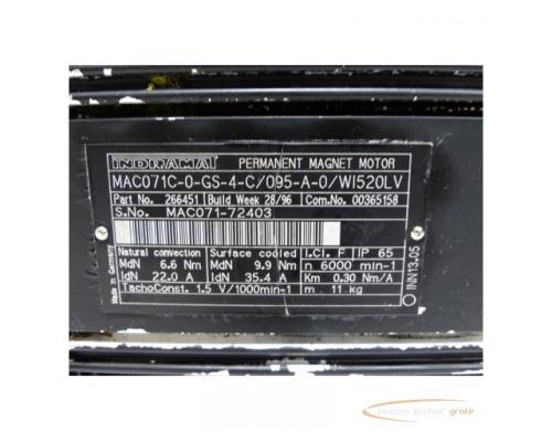 Indramat MAC071C-0-GS-4-C / 095-A-0 / WI520LV Permanent Magnet Motor SN 72403 - Bild 4