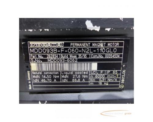 Indramat MDD093B-F-060-N2L-110GL0 Permanent Magnet Motor SN: MDD093-6062 - Bild 4
