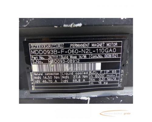 Indramat MDD093B-F-060-N2L-110GA0 Permanent Magnet Motor SN: MDD093-08912 - Bild 4