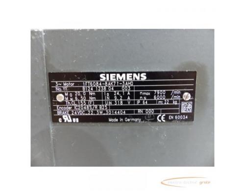 Siemens 1FT6084-8AK71-3AH0 Synchronservomotor SN: YFB124123804003 - Bild 4