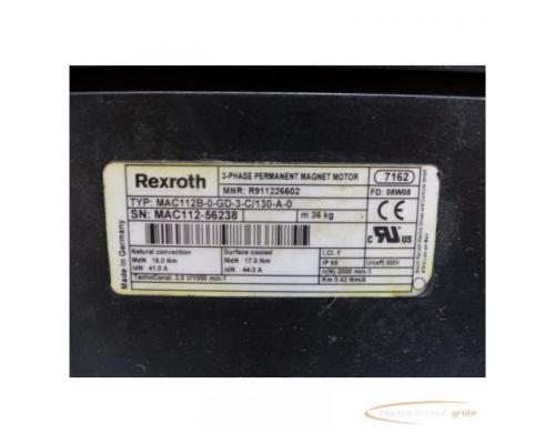 Rexroth MAC112B-0-GD-3-C / 130-A-0 3~Phase Permanent Magnet Motor SN: 56238 - Bild 4