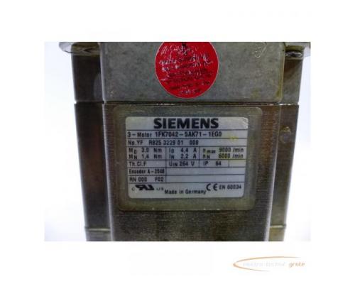 Siemens 1FK7042-5AK71-1EG0 3~ Motor SN: YF R825 3229 01 008 - Bild 4