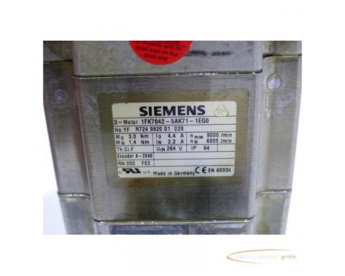 Siemens 1FK7042-5AK71-1EG0 Synchronmotor SN:YFR724982001028 - Bild 4