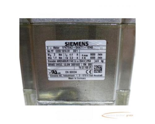 Siemens 1FK7042-5AK71-1EH0 Synchronmotor SN:YFC233101601001 - Bild 4