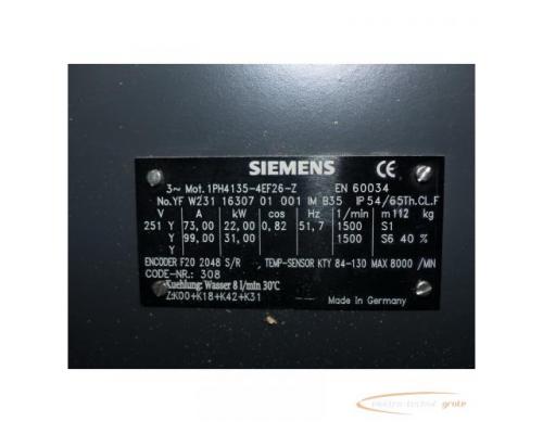 Siemens 1PH4135-4EF26 - Z Spindelmotor SN:YFW2311630701001 > ungebraucht! - Bild 5