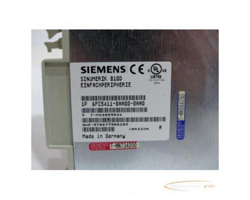 Siemens 6FC5411-0AA00-0AA0 Einfachperipheriemodul Version A SN:T-M02059534 - Bild 5