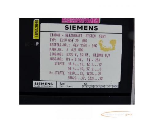 Siemens 6EW1160-5AC Einbau-Netzgerät SN:A626009 - Bild 4