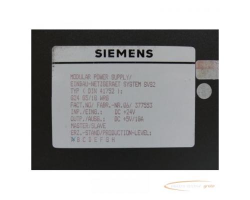 Siemens 6EV3053-0EC Einbau-Netzgerät E Stand A SN:Q6/377553 - Bild 4