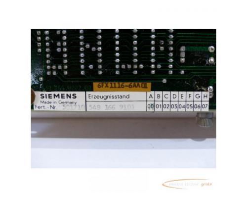 Siemens 6FX1116-6AA01 Logikmodul E Stand 00 SN:501710 - Bild 4