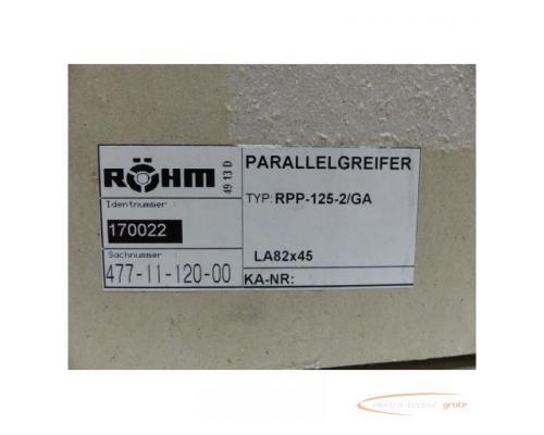 Röhm RPP-125-1 / GA Parallelgreifer LA82x45 Id.170022 SN:B7952 > ungebraucht! - Bild 5