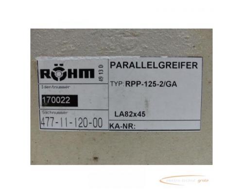 Röhm RPP-125-1 / GA Parallelgreifer LA82x45 Id.170022 SN:B7956 > ungebraucht! - Bild 5