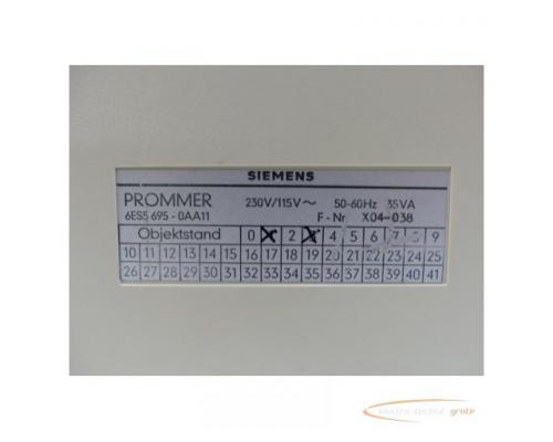 Siemens 6ES5695-0AA11 EPROM-Programmiergerät E Stand 3 SN:X04-038 - Bild 4