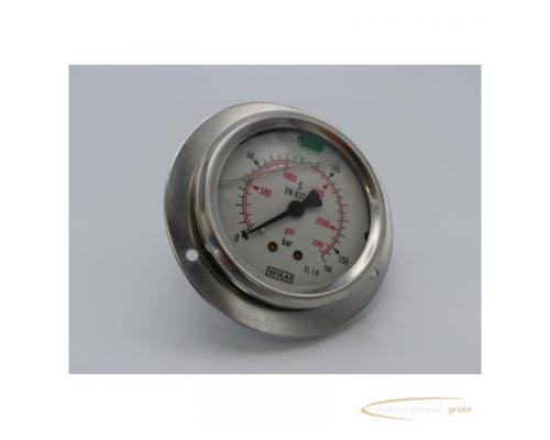 WIKA CL 1.6 Glyzerin-Manometer 0 - 160 bar , 0 - 2300 psi , EN 837-1 - Bild 1