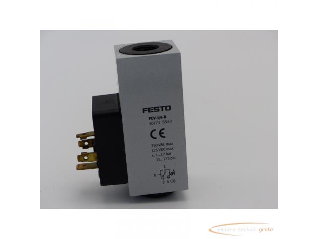 Festo PEV-1/4-B 10773 + MSSD-C-4P 171157 Druckschalter > ungebraucht! - 2
