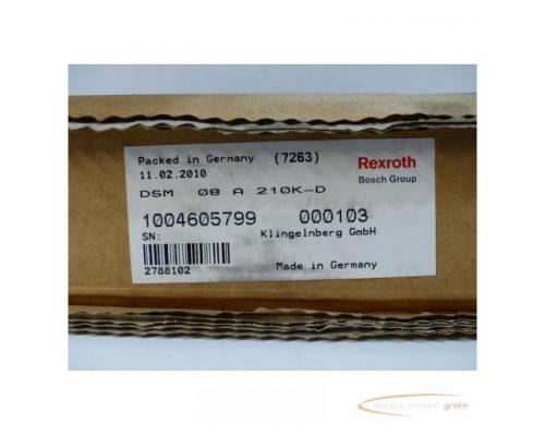 Bosch / Rexroth DSM 08 A 210K-D - 1070081493-209 SN:002788102 > ungebraucht! - Bild 6