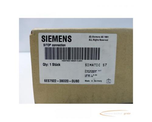 Siemens 6ES7922-3BD20-0UB0 Frontstecker mit 20 Einzeladern > ungebraucht! - Bild 2