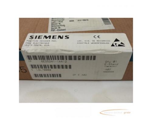 Siemens 6ES5241-1AA12 Wegerfassungsbaugruppe > ungebraucht! - Bild 2