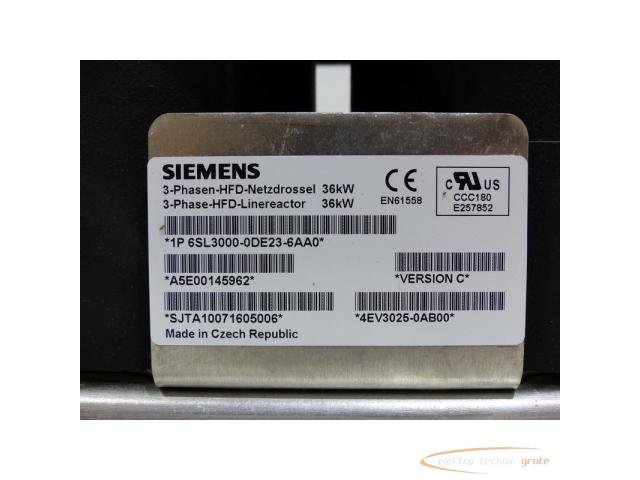 Siemens 6SL3000-0DE23-6AA0 3-Phasen-HFD-Netzdrossel Version C SN:JTA10071605006 - 3