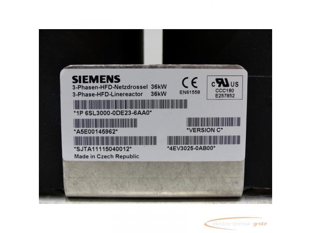 Siemens 6SL3000-0DE23-6AA0 3-Phasen-HFD-Netzdrossel Version C SN:JTA11115040012 - 3