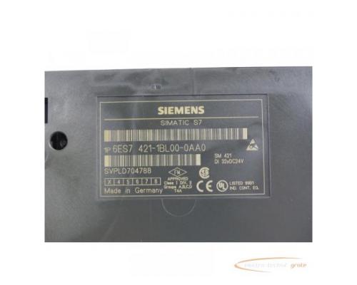 Siemens 6ES7421-1BL00-0AA0 Digitaleingabe E Stand 3 SN:VPLD704788 - Bild 4