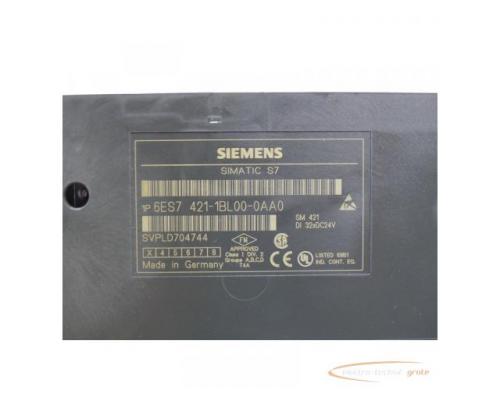 Siemens 6ES7421-1BL00-0AA0 Digitaleingabe E Stand 3 SN:VPLD704744 - Bild 4