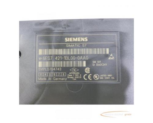 Siemens 6ES7421-1BL00-0AA0 Digitaleingabe E Stand 3 SN:VPLD704743 - Bild 4