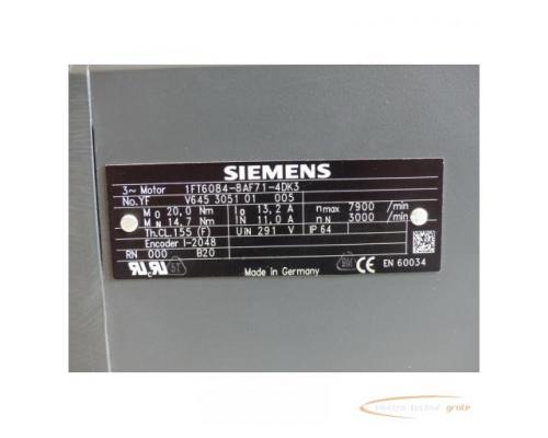 Siemens 1FT6084-8AF71-4DK3 SN:YFV645305101005 > ungebraucht! - Bild 4