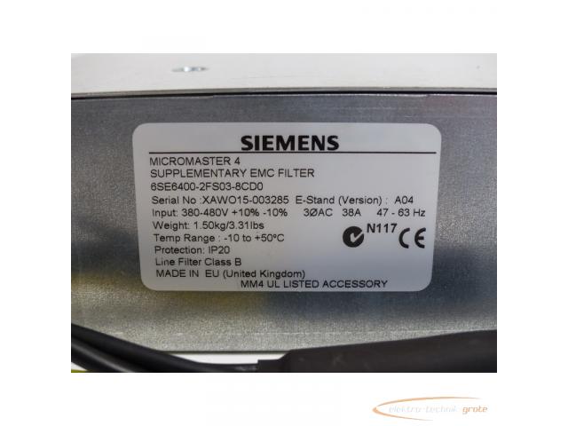 Siemens 6SE6400-2FS03-8CD0 SN:XAWO15-003285 > ungebraucht! - 4