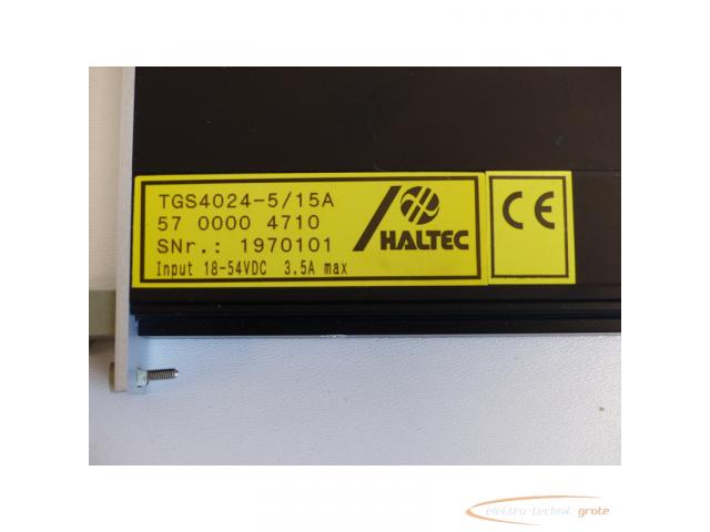 HALTEC TGS4024-5 / 15A DC/DC Wandler mit Potentialtrennung SN:1970101 > ungebraucht! - 4