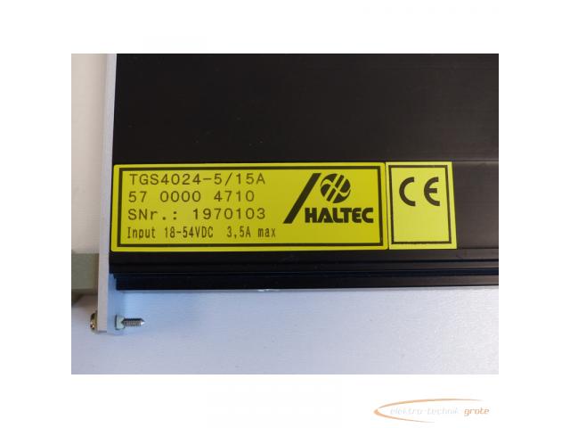 HALTEC TGS4024-5 / 15A DC/DC Wandler mit Potentialtrennung SN:1970103 > ungebraucht! - 4
