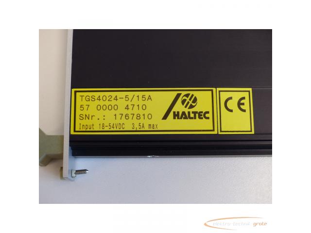 HALTEC TGS4024-5 / 15A DC/DC Wandler mit Potentialtrennung SN:1767810 > ungebraucht! - 4