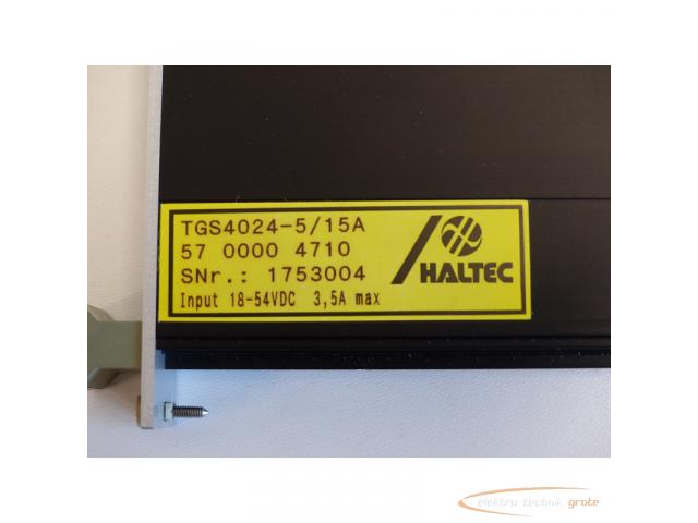 HALTEC TGS4024-5 / 15A DC/DC Wandler mit Potentialtrennung SN:1753004 > ungebraucht! - 4