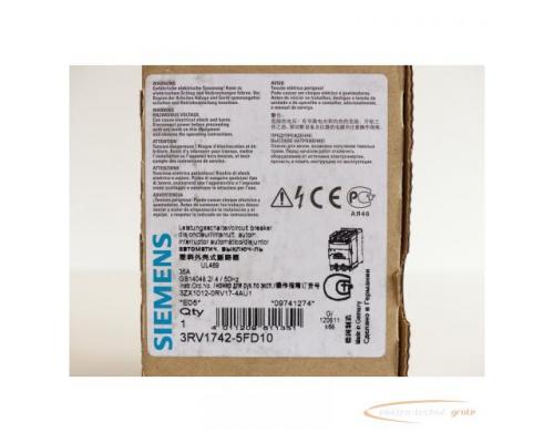 Siemens 3RV1742-5FD10 Leistungsschalter > ungebraucht! - Bild 5
