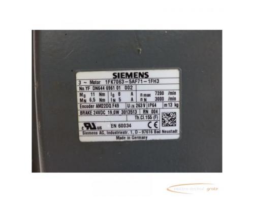 Siemens 1FK7063-5AF71-1FH3 Synchronmotor SN:YFDN644696101002 - Bild 4